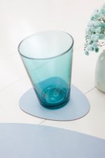 Lind DNA leren onderzetter blauw