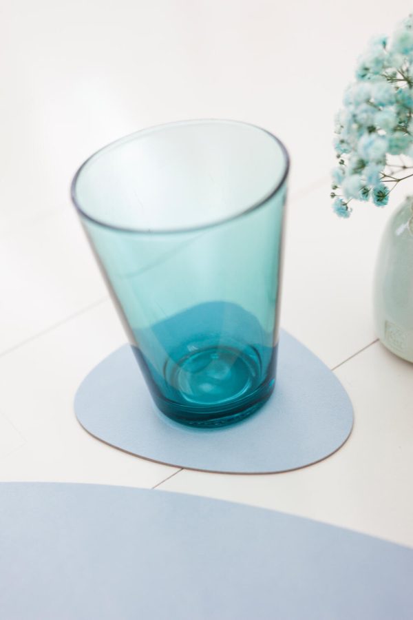 Lind DNA leren onderzetter blauw