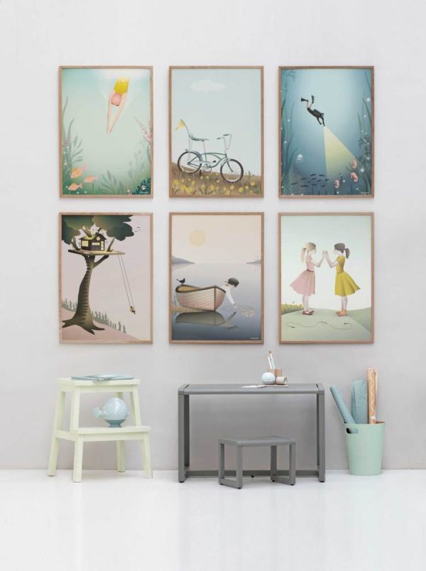 Scandinavische Posters Vissevasse