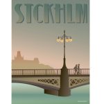 Vissevasse Poster Stockholm Vasa brug 30x40cm