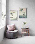 Vissevasse Poster The Swimmer 50x70cm