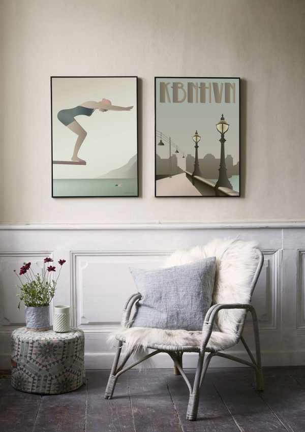 Vissevasse Poster The Swimmer 50x70cm 2