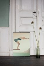 Vissevasse Poster The Swimmer Deens design