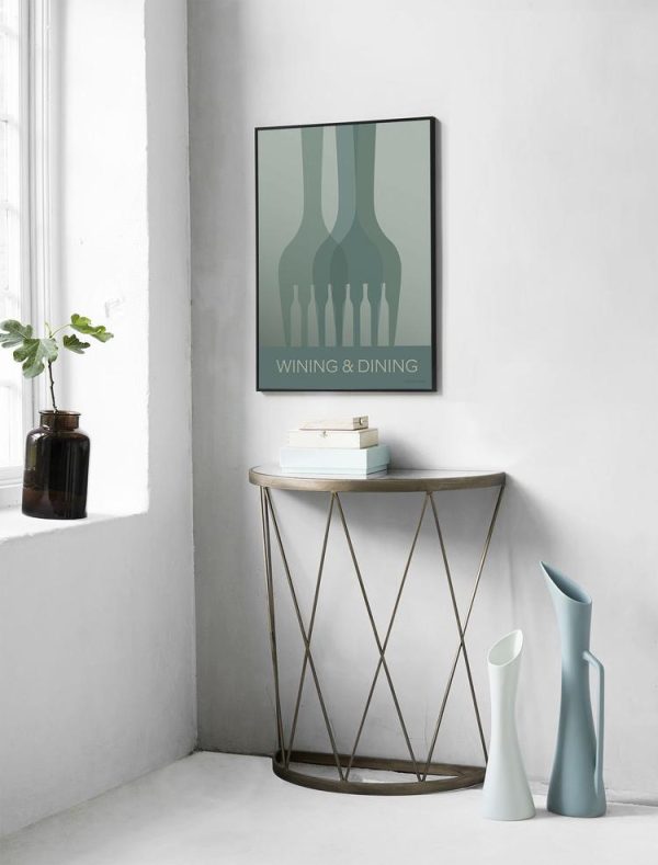 Vissevasse Poster Wining & Dining 30x40cm